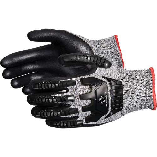 TenActiv Anti-Impact Cut-Resistant Composite Knit Gloves, 6, Synthetic Palm, Knit Wrist Cuff Equipex