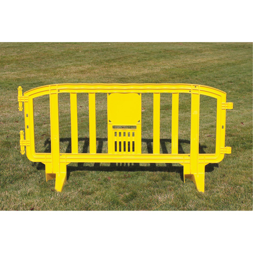 Barricade Movit, Emboîtables, 78" lo x 39" h, Jaune Equipex