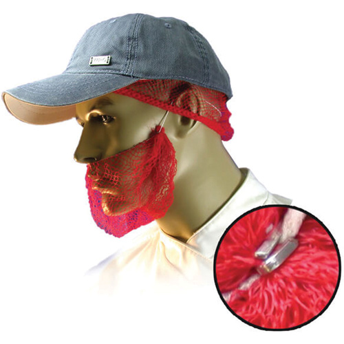 Filets &agrave; barbe jetables, Polypropyl&egrave;ne, Rouge Equipex
