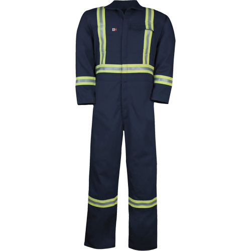 Combinaison non doubl&eacute;e Westex UltraSoft, Taille Grand (grande taille), Bleu marine, 12,4 cal/cm2 Equipex