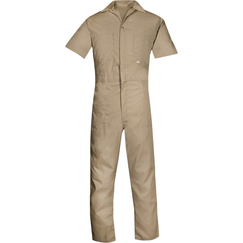 Short-Sleeved Coveralls, Men's, Tan, Size Medium Equipex
