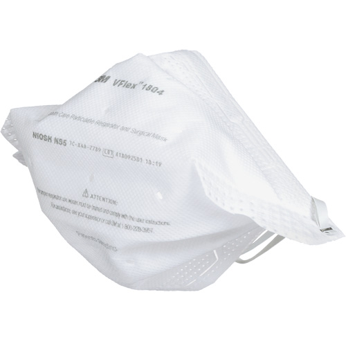 Respirateur et masque chirurgical VFlex contre les particules en sant&eacute;, N95, Certifi&eacute; NIOSH Equipex
