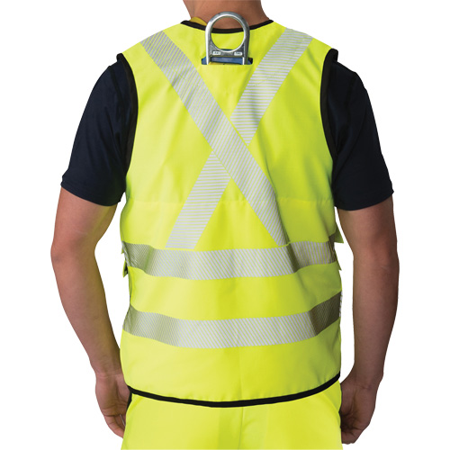 Veste antid&eacute;chirure pour arpenteur, Jaune lime haute visibilit&eacute;, Petit, Polyester Equipex