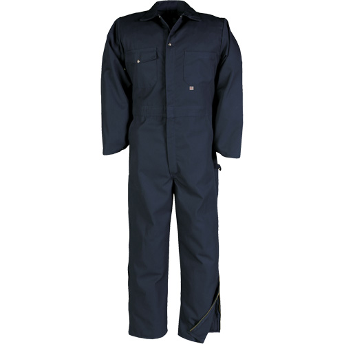Deluxe Coveralls with Zipper, Men's, Navy Blue, Size 38 (Tall) Equipex