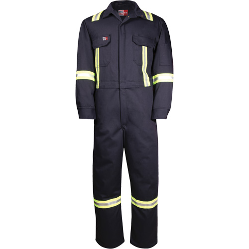 Combinaisons avec mat&eacute;riau r&eacute;fl&eacute;chissant de luxe Westex UltraSoft, Taille 36 (grande taille), Bleu marin, 8,7 cal/cm² Equipex