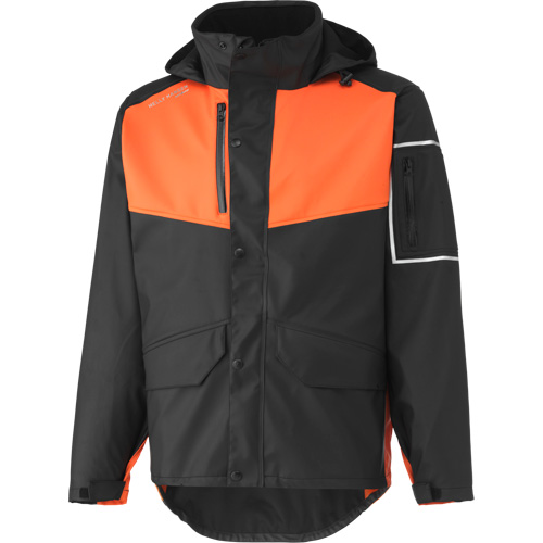 Manteau imperm&eacute;able West Coast, Polyester, 3T-Grand, Noir/Orange Equipex