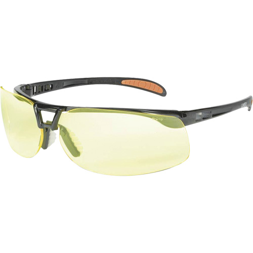 Prot&eacute;g&eacute; Safety Glasses with HydroShield Lenses, Amber Lens, Anti-Fog/Anti-Scratch, ANSI Z87+ Equipex