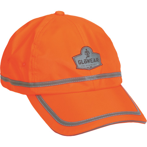 GloWear&reg; 8930 High Visibility Baseball Cap, High Visibility Orange, Polyester Equipex