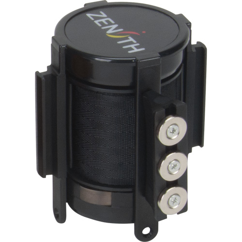 Cassette de ruban magn&eacute;tique pour barri&egrave;re de contr&ocirc;le des foules personnalis&eacute;e, 12', Ruban Noir Equipex
