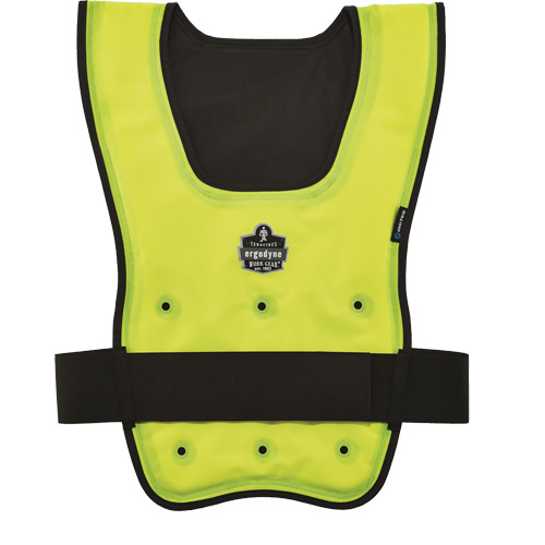 Veste refroidissante &agrave; &eacute;vaporation s&egrave;che &eacute;conomique Chill-Its 6687, Petit/Moyen, Jaune lime haute visibilit&eacute; Equipex