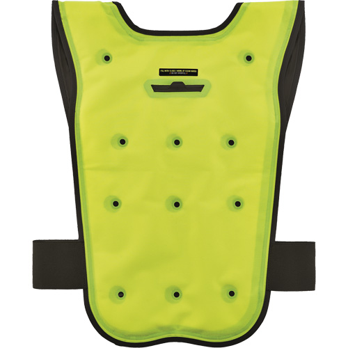 Veste refroidissante &agrave; &eacute;vaporation s&egrave;che &eacute;conomique Chill-Its 6687, Petit/Moyen, Jaune lime haute visibilit&eacute; Equipex