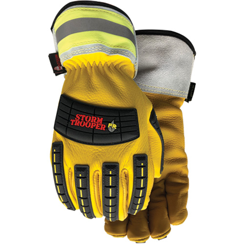 5782CR Storm Trooper Gloves, Small, Cowhide Palm, Elastic Cuff Equipex