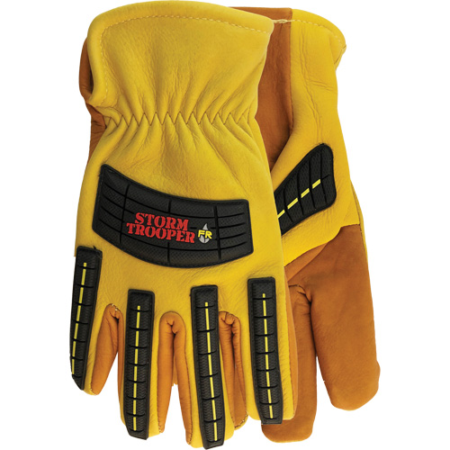 Gants Storm Trooper 5782, Grand, Paume en Cuir de vache, Poignet &agrave; enfiler Equipex