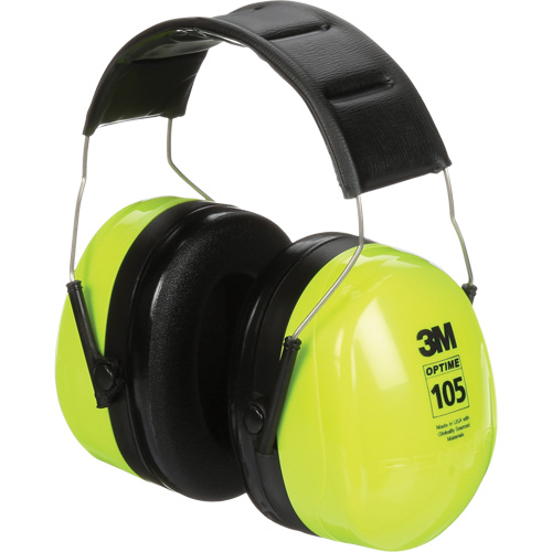 Peltor Optime 105 Earmuffs, Headband, 30 NRR dB Equipex