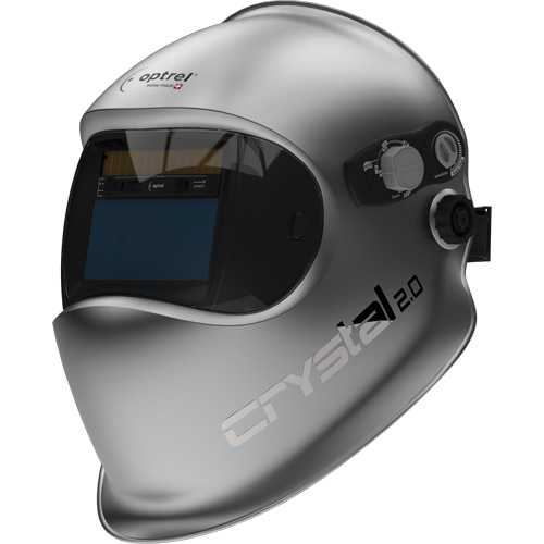 Masque de soudage auto-assombrissant Crystal 2.0, 3,94" lo x 1,97" la Champ de vision, Teinte 2/4 - 12, Argent Equipex