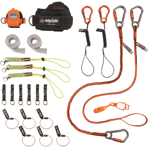 Squids&reg; 3183 Carpenter & Laborer's Tool Tethering Kit Equipex