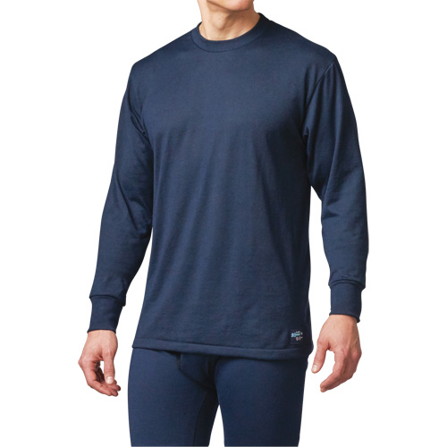 FR Base Layer Long Sleeve T-Shirt, Small, Navy Blue Equipex