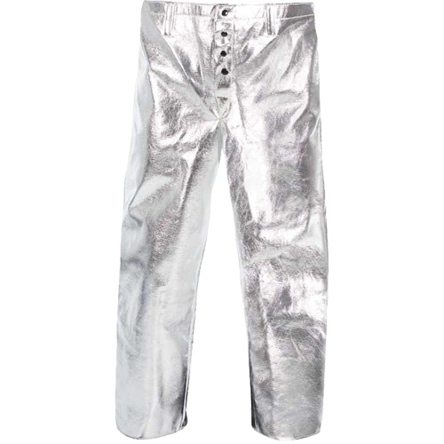 Heat Resistant Pants with Fly, 28, Aluminized Kevlar&reg; Equipex