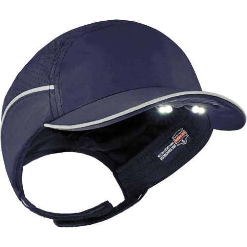 Casque antichocs l&eacute;ger avec lampe DEL 8965 Skullerz, Bleu marin Equipex