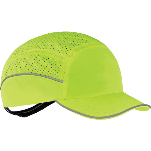 Skullerz&reg; 8955 Lightweight Bump Cap Hat, High Visibility Lime Green Equipex