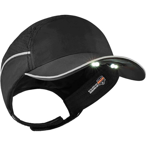 Casque antichocs l&eacute;ger avec lampe DEL 8965 Skullerz, Noir Equipex