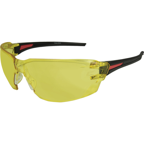 Lunettes de s&eacute;curit&eacute; Nevosa, Lentille Jaune, Anti-&eacute;gratignures, R&eacute;pond ou surpasse la norme CSA Z94.3 Equipex