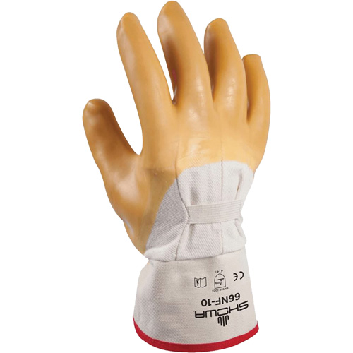 Gant enduit &agrave; fini rid&eacute;, 10/Grand, R&ecirc;vetement Latex de caoutchouc, Enveloppe en Coton Equipex