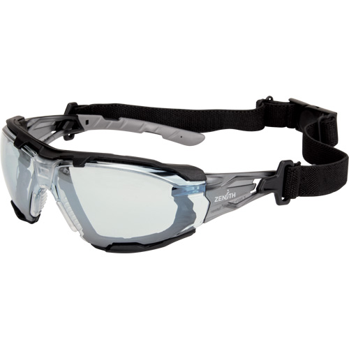 Z2900 Series Safety Glasses with Foam Gasket, Indoor/Outdoor Mirror Lens, Anti-Scratch, ANSI Z87+/Meets/Exceeds CSA Z94.3 Equipex