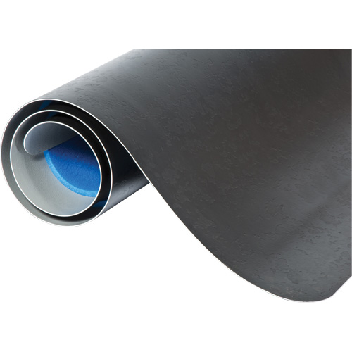 Tapis antimicrobiens WD Elegance, Lisse, 2' x 3' x 9/16", Noir, Vinyle Equipex