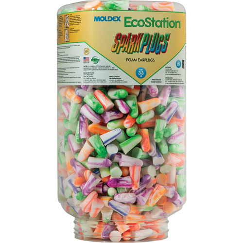 Recharge de bouchons d'oreilles SparkPlugs pour EcoStation, Vrac - Contenant Equipex