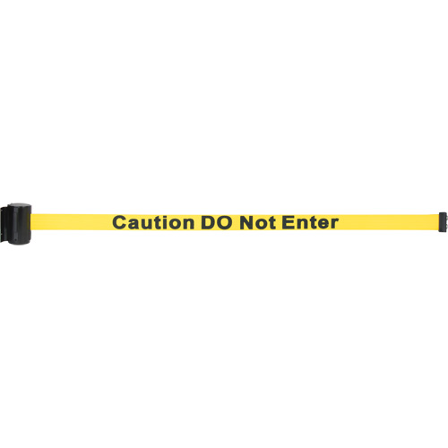 Barri&egrave;re &agrave; fixation murale avec ruban magn&eacute;tique, Acier, Fixation par vis, 7', Ruban Jaune Equipex