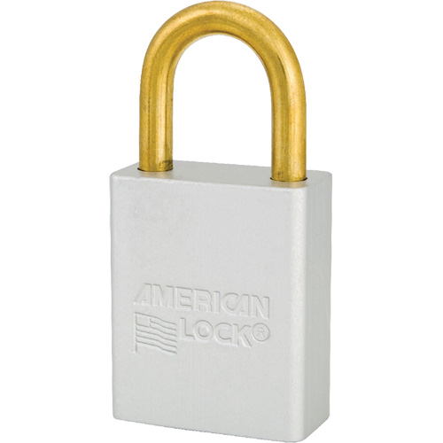 American Lock&reg; Safety Padlock, Clear, Keyed Alike, Aluminum, 1-1/2" Width Equipex