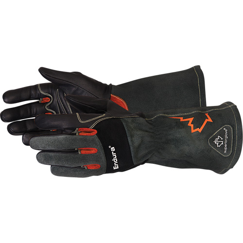 Gant Endura pour soudage &agrave; l'arc TIG et t&acirc;ches multiples, Cuir fleur de ch&egrave;vre, Taille Petit Equipex