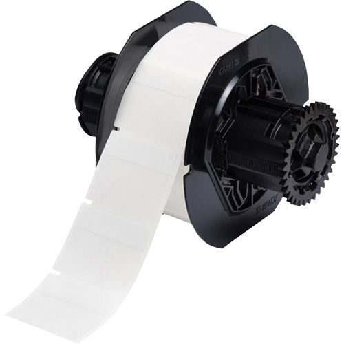 B33 Series Self-Laminating Labels, Vinyl, 1.75" L x 1.5" H, White Equipex