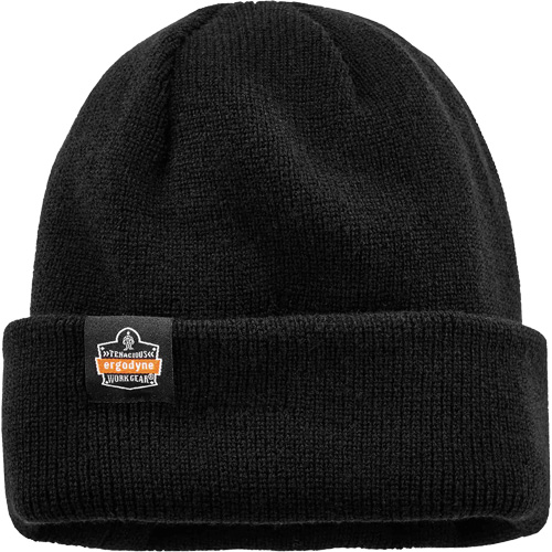 Tuque en tricot c&ocirc;tel&eacute; avec fermeture &agrave; glissi&egrave;re N-Ferno, Taille unique, Noir Equipex