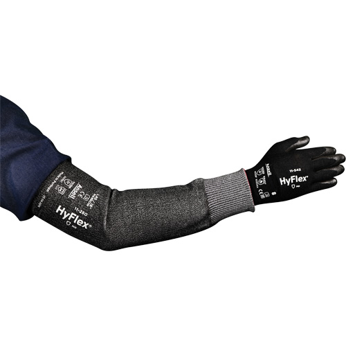 Manchon &eacute;troit r&eacute;sistant aux coupures HyFlex s&eacute;rie 11-280, Intercept, 12", ASTM ANSI niveau A4, Gris Equipex