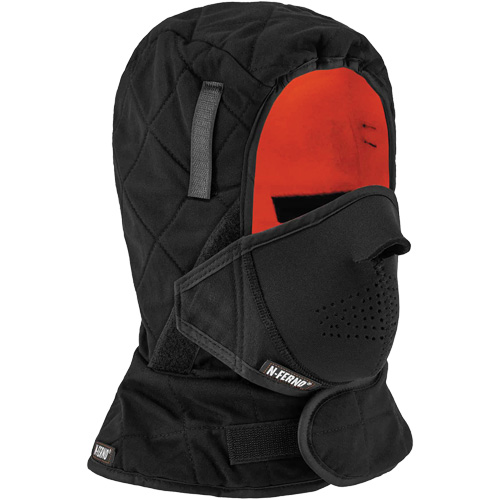 Doublure de casque de s&eacute;curit&eacute; d'hiver trois couches N-Ferno avec cache-bouche, Doublure en Molleton, Taille unique, Noir Equipex