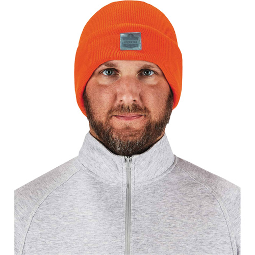 Bonnet en tricot c&ocirc;tel&eacute; N-Ferno, Taille unique, Orange Equipex