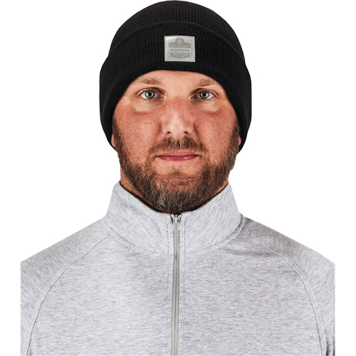 Bonnet en tricot c&ocirc;tel&eacute; N-Ferno, Taille unique, Noir Equipex