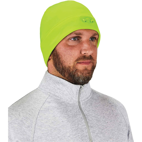 Bonnet N-Ferno &agrave; lumi&egrave;res DEL, Taille unique, Vert lime haute visibilit&eacute; Equipex