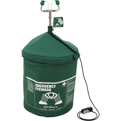 Portable Tempered Emergency Eyewash, Pressurized, 15 gal. Capacity, Meets ANSI Z358.1 Equipex