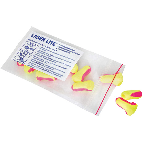 Howard Leight Laser Lite&reg; Single-Use Earplugs, Bulk - Polybag Equipex