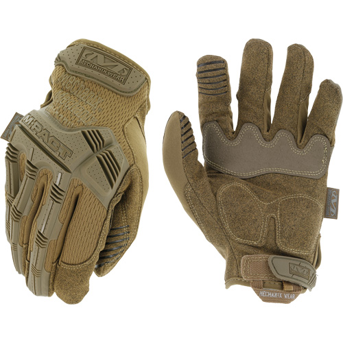 M-Pact&reg; Coyote Tactical Impact Gloves, 8, Synthetic Palm, Hook & Loop Cuff Equipex