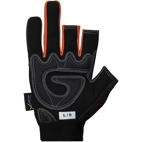 Clutch Gear&reg; Open-Finger Framers Gloves, Synthetic Palm, Size Small Equipex