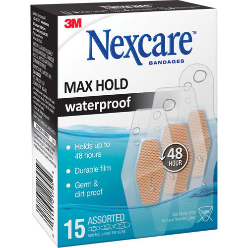 Pansements imperm&eacute;ables &agrave; tenue maximale Nexcare, Assorti, Plastique, St&eacute;rile Equipex