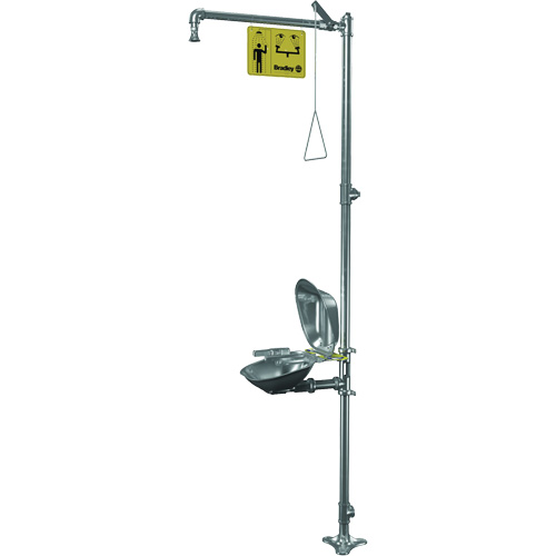 Douche et laveur des yeux/du visage Halo, Socle Equipex