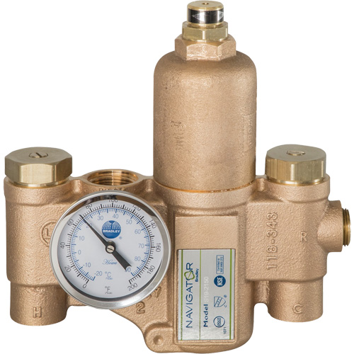 Robinet mitigeur thermostatique pour luminaires durgence Navigator EFX20, 30 gal./min Equipex