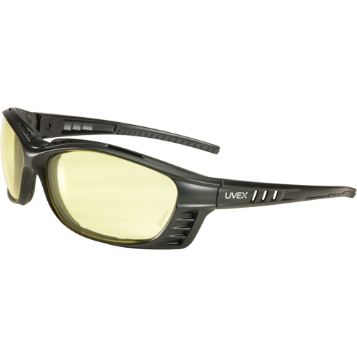 Uvex&reg; Livewire Safety Glasses with HydroShield Lenses, Amber Lens, Anti-Fog, ANSI Z87+/Meets/Exceeds CSA Z94.3 Equipex