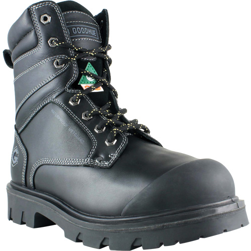 Boomerang Work Boots, Leather, Steel Toe, Size 7, Impermeable Equipex