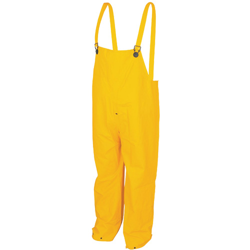 Classic Series Bib Rain Pants, Large, Polyester/PVC, Yellow Equipex